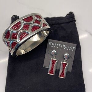 Black House White Market bracelet and earrings set